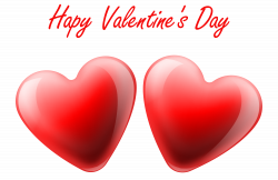 Happy Valentine\'s Day Hearts Transparent PNG Clip Art Image ...