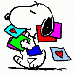 Snoopy Clipart Valentine – Pencil And In Color Snoopy Clipart in ...