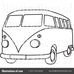 Hippie Van Clipart #210487 - Illustration by Rosie Piter