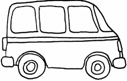 Van Coloring Page - Clip Art Library