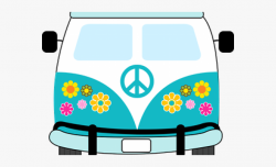Hippie Clipart Volkswagen - Kombi Hippie Desenho Png #188517 ...