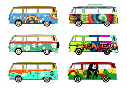 Hippie Bus Free Vector Art - (1,573 Free Downloads)