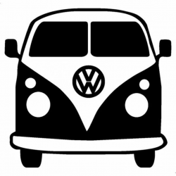 free vw bus clipart | Vw bus, Cricut, Silhouette