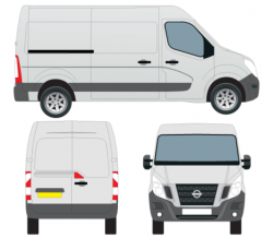 Free Nissan NV400 Van Vector Outlines Clipart and Vector ...