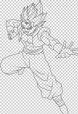 Line Art Goku Gogeta Gohan Vegeta PNG, Clipart, Angle, Arm ...