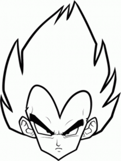 How to Draw Vegeta Easy in 2019 | Easy drawings, Easy ...