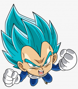 Goku Clipart Anime Chibi - Vegeta Super Saiyan Blue Chibi ...