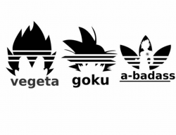 Goku And Vegeta Adidas vector instant download SVG, Studio3 ...