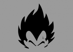 Vegeta Hair Silhouette