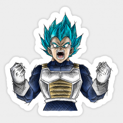 Vegeta, Super Saiyan God Drawing - V2