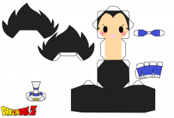 Vegeta from Dragon Ball Z Chibi Doll | Free Printable ...