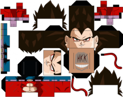 Ssj4 Vegeta Paper Toy | Free Printable Papercraft Templates