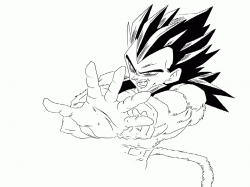 dragon ball z coloring pages vegeta super saiyan 4 fan ...
