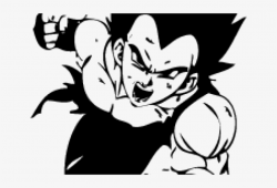 Dragon ball clipart silhouette vegeta free transparent png ...