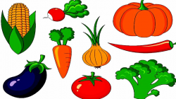 Vegetable with their Names | Clip art, Vegetable crafts ...