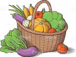 Basket of vegetables clipart 4 » Clipart Station