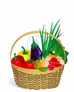 Vegetables In The Basket Clipart | Bags, Reusable grocery ...