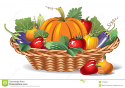 Basket of vegetables clipart 1 » Clipart Station
