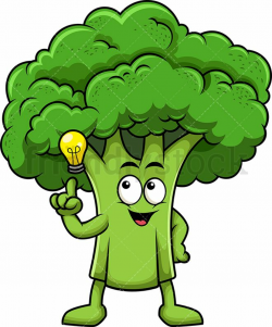 Broccoli Mascot Having An Idea | Vegetable cartoon, Sunday ...