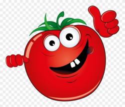 Vegetable Cartoon Illustration Red Banner Transparent ...