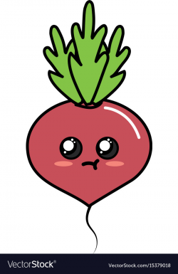 Kawaii cute tender onion vegetable