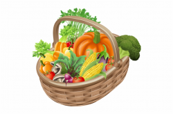 Clipart Vegetables Transparent Background Basket Fruits And ...