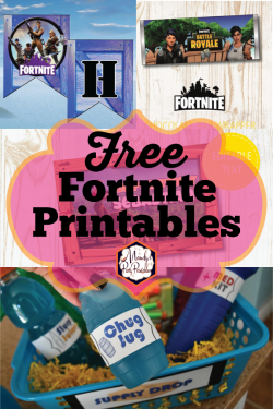 Free Fortnite Party Printables |