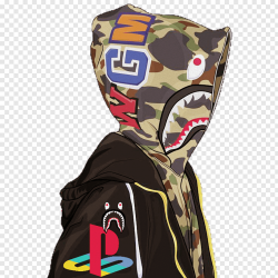 Gray, green, and brown Bathing Ape jacket, A Bathing Ape ...