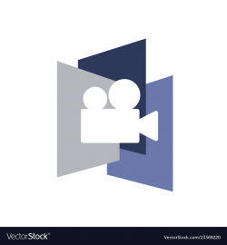 Creative video production design logo
