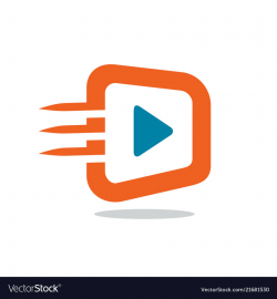 Fast video icon or logo