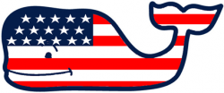 Vineyard Vines Flag Whale (alternate version) | Preppy ...