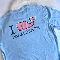 Vineyard Vines Palm Beach Whale Logo Tee