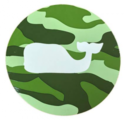 Vineyard Vines Sticker Whale Logo Vinyl Decal (Dot Camo)