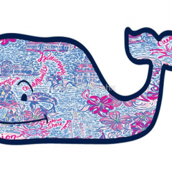 Lily Pulitzer Vineyard Vines Whale by from Redbubble | Stickers!