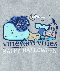 Girls Halloween Zombie Whale Long-Sleeve Pocket Tee