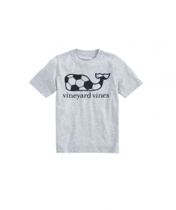 Boys Soccer Ball Whale Fill T-Shirt