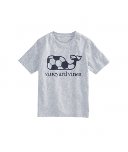 Boys Soccer Ball Whale Fill T-Shirt