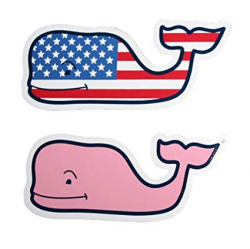 Vineyard Vines New LOT of 2 Whale Sticker 4.5\