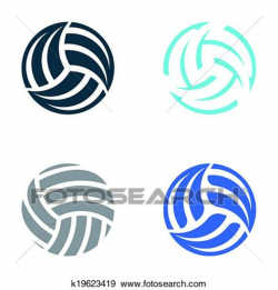 Abstract Volleyball Cliparts - Making-The-Web.com