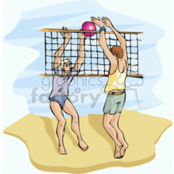 Beach volleyball clipart. Royalty-free GIF, JPG, WMF clipart ...