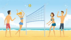 Beach Volleyball Game Clipart & Free Clip Art Images #29350 ...