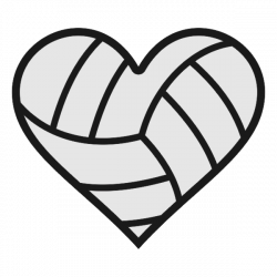 Volleyball Heart Clipart Free Best Transparent Png - AZPng