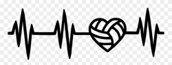 Volleyball With Heart Clipart (#1732049) - PinClipart