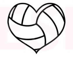 Free Volleyball Cliparts Heart, Download Free Clip Art, Free Clip ...