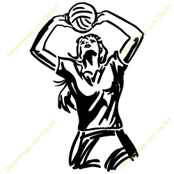 woman passing volleyball | Clipart Panda - Free Clipart Images