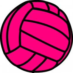 Pink Volleyball clip art | Pink, I Love It | Volleyball locker ...
