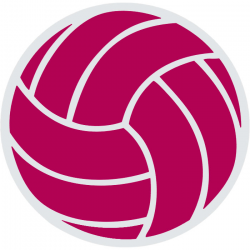 Hot Pink Volleyball - Clip Art Library
