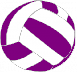 Purple And White Volleyball Clip Art at Clker.com - vector clip art ...