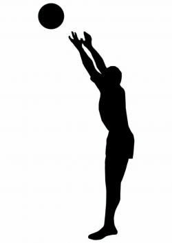 Volley Ball Silhouette - 7 | volleyball | Clipart library - Clip Art ...