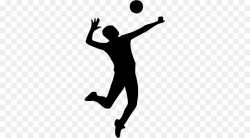 Volleyball, Silhouette, Line, transparent png image & clipart free ...